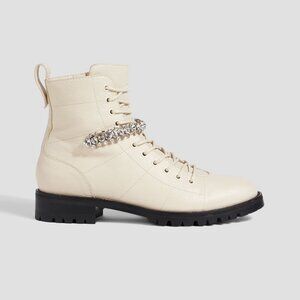 Jimmy Choo Cruz Crystal-Embellished Ankle Boots